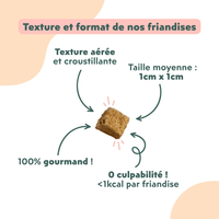 Texture et format des Friandises pour chat Ziggy saines, sans amidon et ultra gourmandes