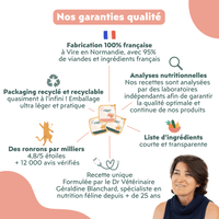 Les garanties qualités Ziggy de la pâtée pour chat en insuffisance rénale Chronique (IRC) au saumon
