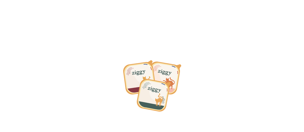 Illustration des pâtées pour chat Ziggy