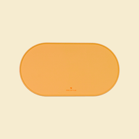 Tapis de gamelle pour chat jaune de la marque Ziggy