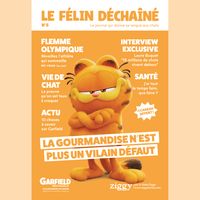 Couverture du magazine le félin déchaîné n°5 Ziggy pour chat avec Garfield