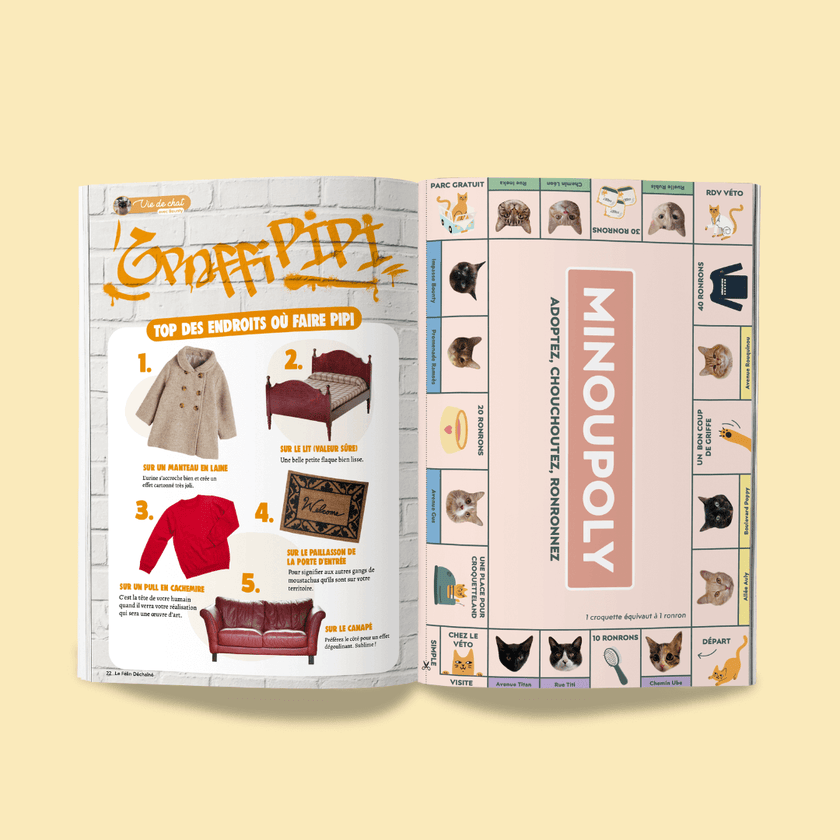 Page du magazine n°8 Ziggy pour les chats, le Félin Déchaîné
