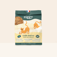 Litière pour chat Ziggy végétale et 100% naturelle