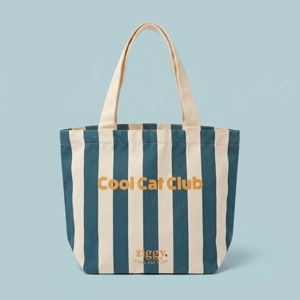 Totebag orange Girls just wanna have cats