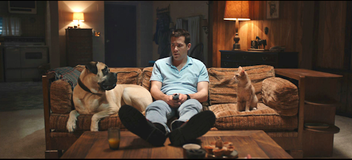 Moustache, le chat dans le film The Voices