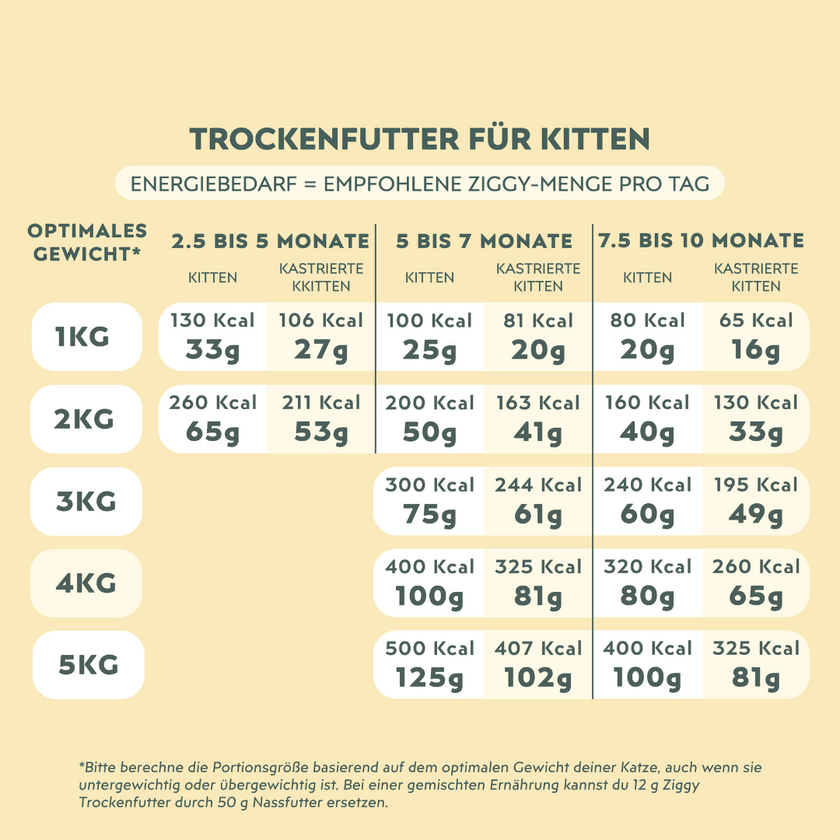Quantité de croquettes donner à son chaton de 2 à 10 mois
