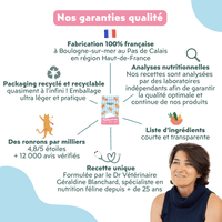 Garanties qualité des Friandises pour chat Ziggy saines, sans amidon et ultra gourmandes
