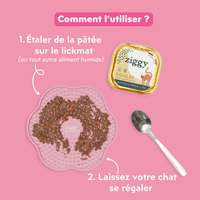 Explication de comment utiliser les tapis de léchage anti-glouton pour chat Ziggy