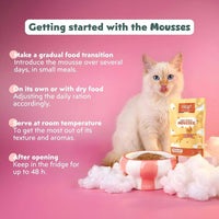 How to serve Ziggy mousse for sterilised kittens: food transition, with dry food, 48 h in the fridge