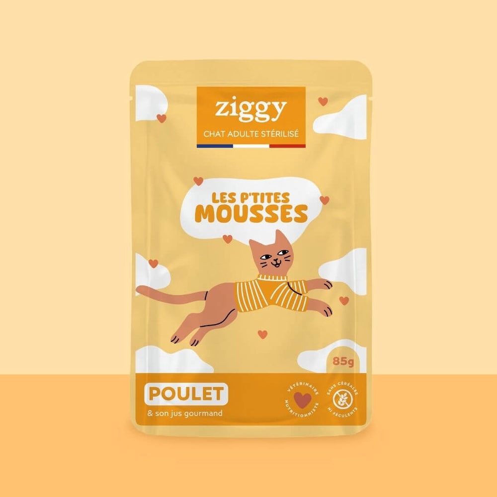 Getreidefreies Mousse für sterilisierte Katzen - Huhn