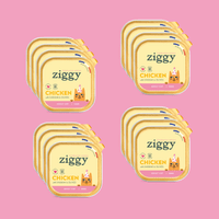 Ziggy Pastete Festtagsedition, Verpackungsansicht mit Pfotenmotiv
