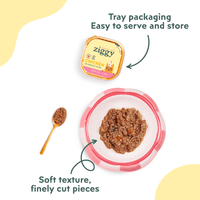 Ziggy Party Edition wet cat food pâté, infographic of nutritional benefits for cats