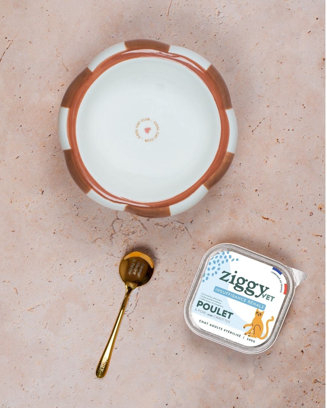 Pâtée Ziggy Rénal poulet, vue de l'intérieur du produit