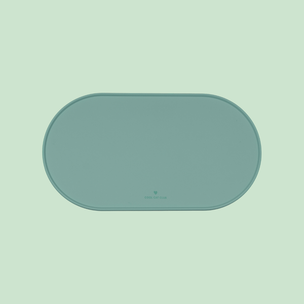 Tapis de gamelle pour chat vert de la marque Ziggy