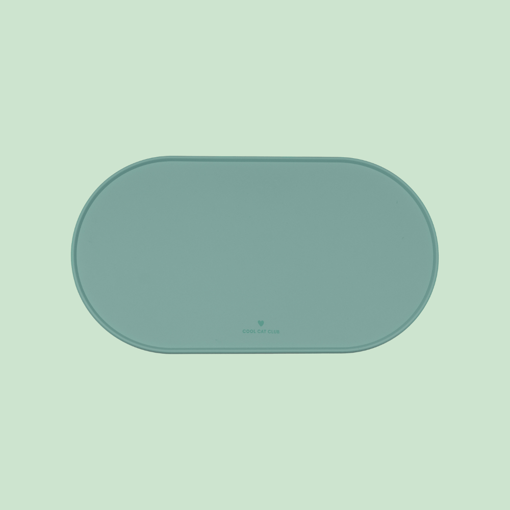 Tapis de gamelle pour chat vert de la marque Ziggy